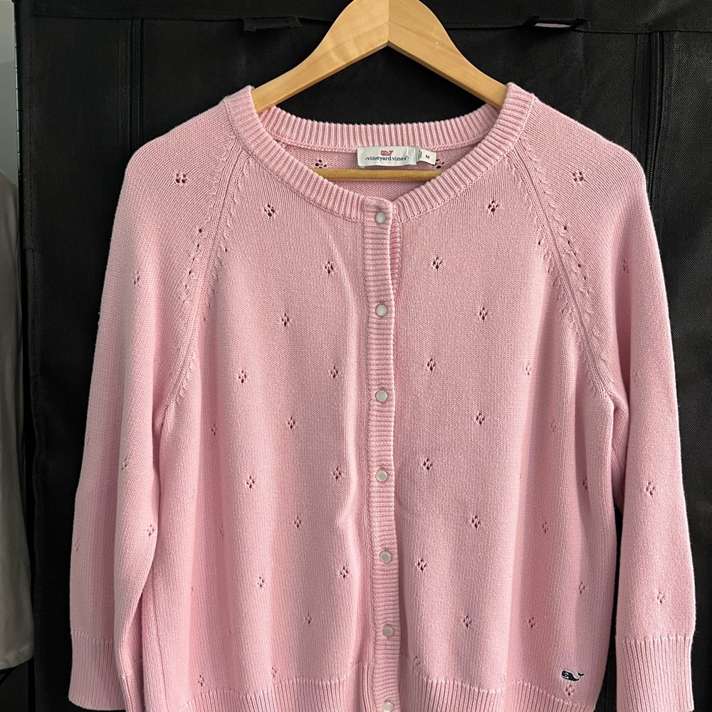 Vineyard Vines Pink Cardigan Sweater